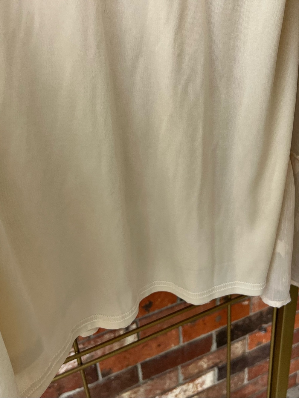 entro Cream V-Neck Tiered Babydoll Dress - Picture 5 of 8